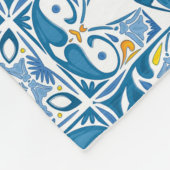 Couverture Polaire Motif portugais de tuile (Coin)