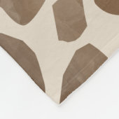 Couverture Polaire Motif Poster de animal de Giraffe d'aquarelle (Coin)