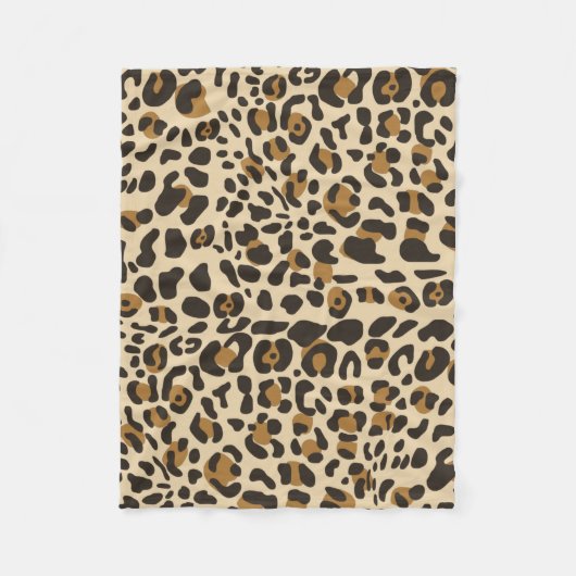 Couverture Polaire Motif Poster de animal Leopard Jaguar (Devant)