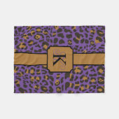 Couverture Polaire Motif Poster de animal Leopard Jaguar personnalisé (Devant (Horizontal))