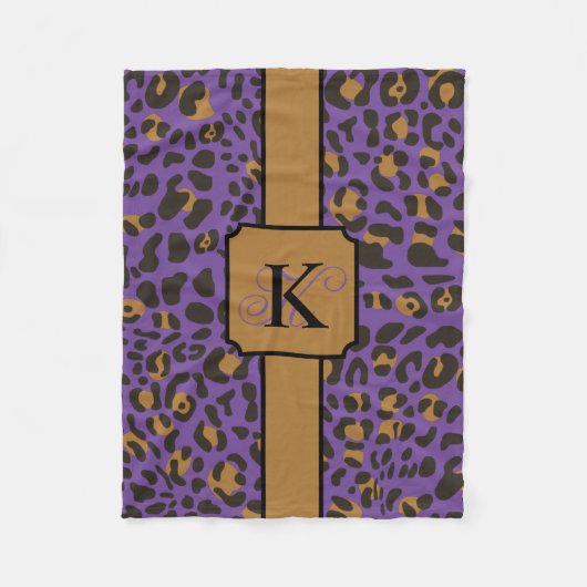 Couverture Polaire Motif Poster de animal Leopard Jaguar personnalisé (Devant)