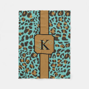Couverture Polaire Motif Poster de animal Leopard Jaguar personnalisé