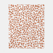 Couverture Polaire Motif Poster de animal moderne Red SNow Leopard (Devant)