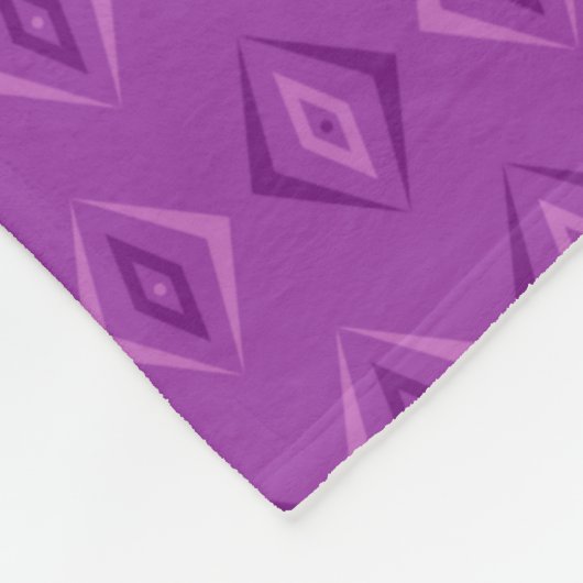 Couverture Polaire Motif pourpre (Coin)