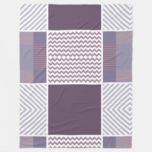 Couverture Polaire Motif pourpre (Devant)