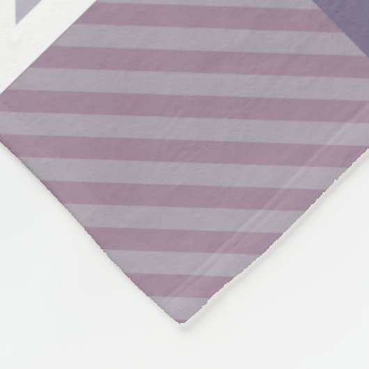 Couverture Polaire Motif pourpre (Coin)