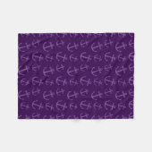 Couverture Polaire Motif pourpre d'ancre (Devant (Horizontal))