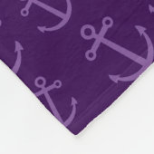 Couverture Polaire Motif pourpre d'ancre (Coin)