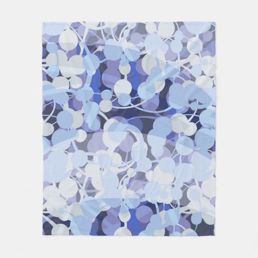 Couverture Polaire Motif pourpre de microbe (Devant)