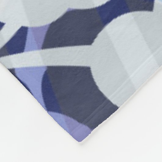 Couverture Polaire Motif pourpre de microbe (Coin)