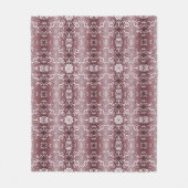 Couverture Polaire motif pourpre de style baroque (Devant)