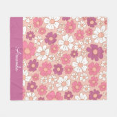 Couverture Polaire Motif pourpre et broussailleux (Devant (Horizontal))