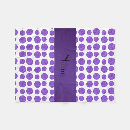 Couverture Polaire Motif pourpre nommé fait sur commande de (Devant (Horizontal))