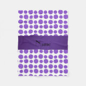 Couverture Polaire Motif pourpre nommé fait sur commande de (Devant)