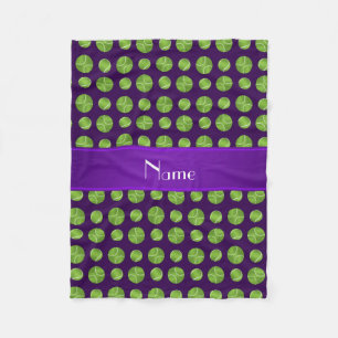 Couverture Polaire Motif pourpre nommé personnalisé de balles de