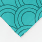 Couverture Polaire Motif pourpre nommé personnalisé de turquoise (Coin)