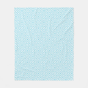 Couverture Polaire Motif principal grec d'Aqua