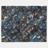 Couverture Polaire Motif psychédélique Abstrait (Devant (Horizontal))