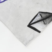 Couverture Polaire Motif Pyramid Geek de géométrie (Coin)