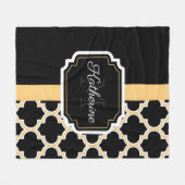 Couverture Polaire Motif Quatrefoil (Devant (Horizontal))