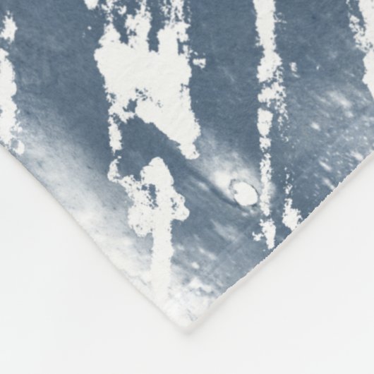 Couverture Polaire Motif radial Indigo Ink (Coin)