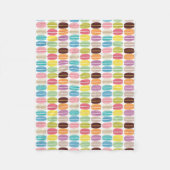 Couverture Polaire Motif Rainbow Macarons personnalisé (Devant)