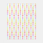 Couverture Polaire Motif Rainbow Pastel Dots (Devant)