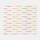 Couverture Polaire Motif Rainbow Pastel Dots (Devant (Horizontal))