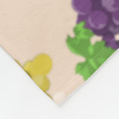 Couverture Polaire Motif Raisin Coloré (Coin)