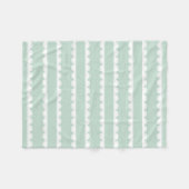 Couverture Polaire Motif rayé à pointe blanche et à pointe blanche (Devant (Horizontal))
