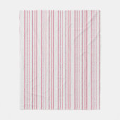 Couverture Polaire Motif rayé à points. (Devant)