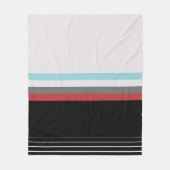 Couverture Polaire Motif rayé coloré moderne (Devant)