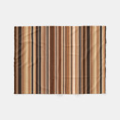 Couverture Polaire Motif rayé marron (Devant (Horizontal))
