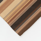 Couverture Polaire Motif rayé marron (Coin)
