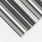 Couverture Polaire Motif rayé noir blanc gris (Coin)
