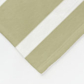 Couverture Polaire Motif rayé olive avec étoiles (Coin)