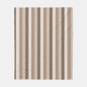 Couverture Polaire Motif rayé tons terre neutres Design  (Devant)