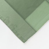 Couverture Polaire Motif rayé vert sans couture soie bordée moderne u (Coin)