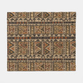 Couverture Polaire Motif rayure rustique sud-ouest (2) (Devant (Horizontal))