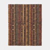 Couverture Polaire Motif rayure rustique sud-ouest (5) (Devant)