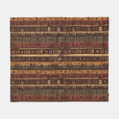Couverture Polaire Motif rayure rustique sud-ouest (5) (Devant (Horizontal))