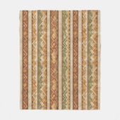 Couverture Polaire Motif rayure rustique sud-ouest (7) (Devant)