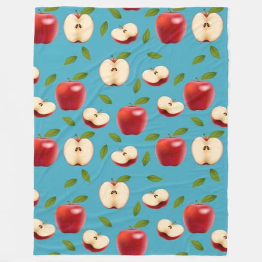 Couverture Polaire Motif Red Apple (Devant)