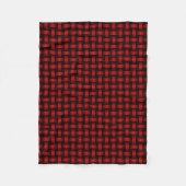 Couverture Polaire Motif Red Black Weaver (Devant)