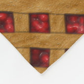 Couverture Polaire Motif Red Cherry Pie pour boulangers (Coin)