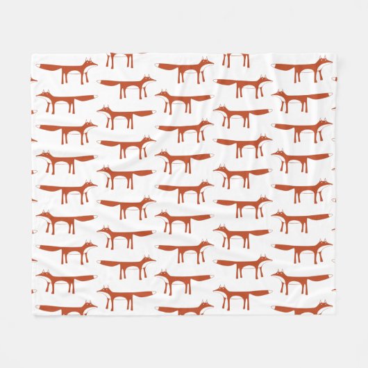 Couverture Polaire Motif Red Fox (Devant (Horizontal))