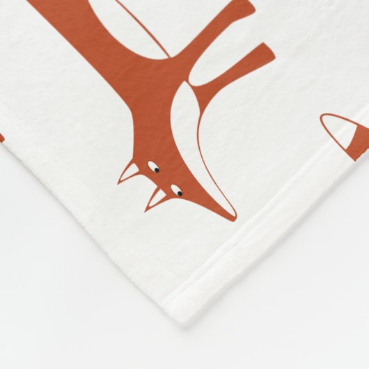 Couverture Polaire Motif Red Fox (Coin)
