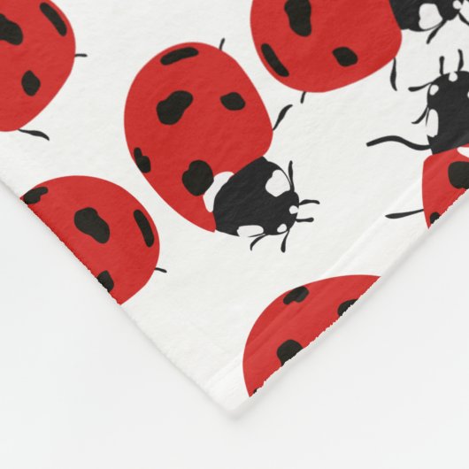 Couverture Polaire Motif Red Ladybug (Coin)