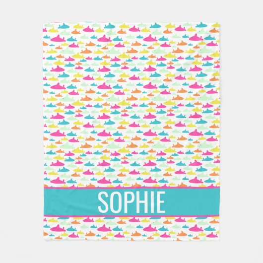 Couverture Polaire Motif requin (Devant)