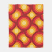 Couverture Polaire Motif Rétro les années 70 Cercles Super (Devant)